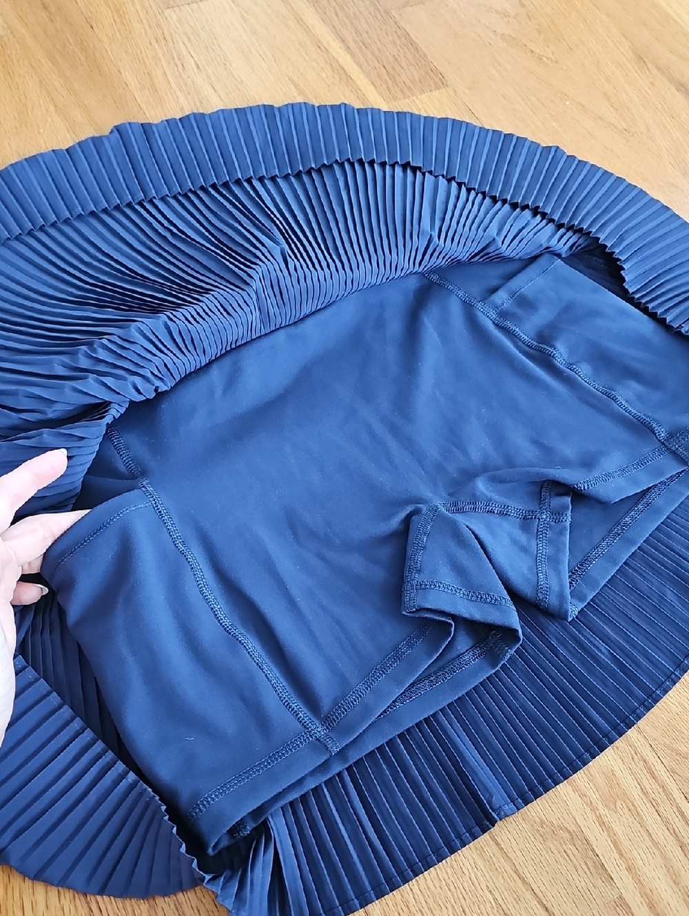 Yogalicious Pleated Mini Skirt in Charcoal - Picture 5 of 6
